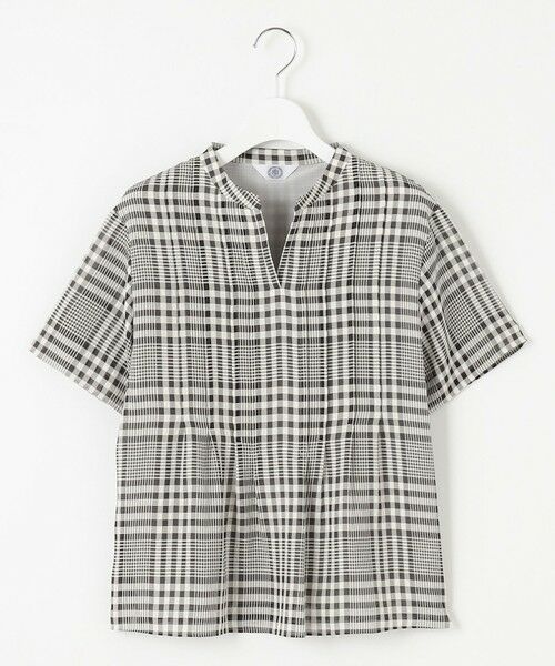 J.PRESS / ジェイプレス カットソー | 【WEB限定カラーあり・洗える】シアーチェック カットソー | 詳細7