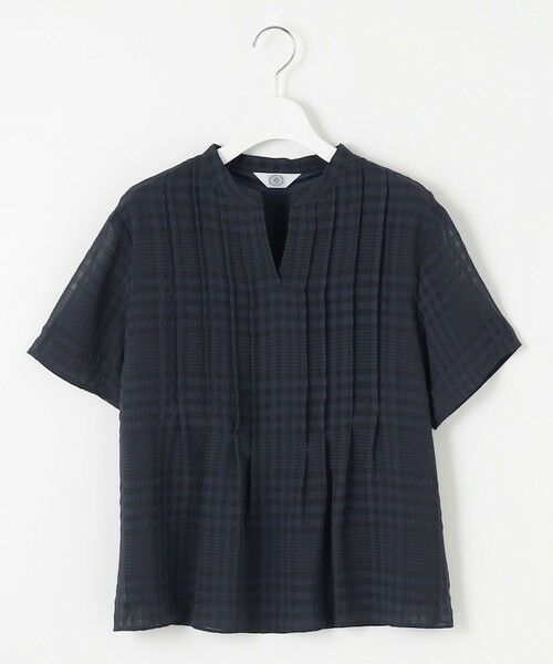 J.PRESS / ジェイプレス カットソー | 【WEB限定カラーあり・洗える】シアーチェック カットソー | 詳細14