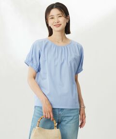 J.PRESS / ジェイプレス カットソー | 【WEB限定カラーあり・洗える】ストライプジャージー フレンチスリーブ カットソー