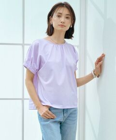 J.PRESS / ジェイプレス カットソー | 【WEB限定カラーあり・洗える】ストライプジャージー フレンチスリーブ カットソー