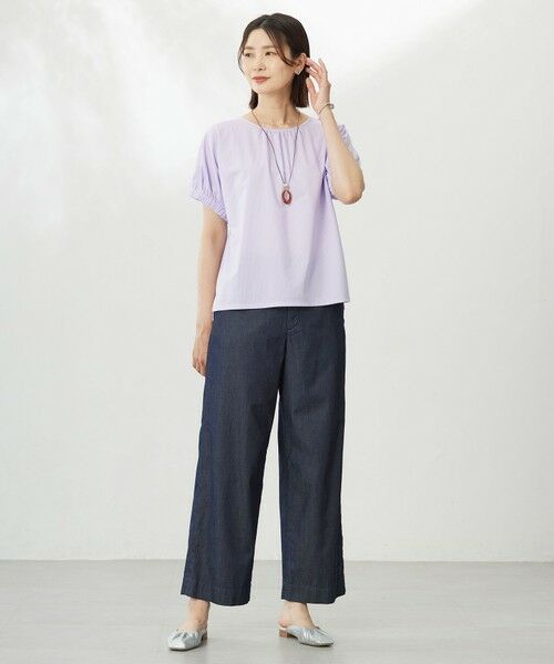 J.PRESS / ジェイプレス カットソー | 【WEB限定カラーあり・洗える】ストライプジャージー フレンチスリーブ カットソー | 詳細16