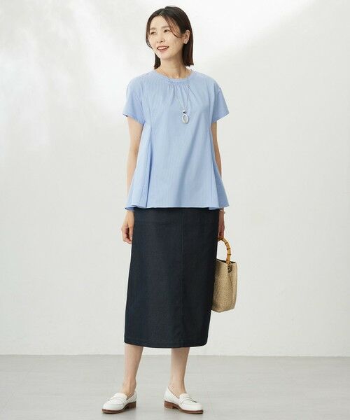 J.PRESS / ジェイプレス カットソー | 【WEB限定・洗える】ストライプジャージー フレア カットソー | 詳細7