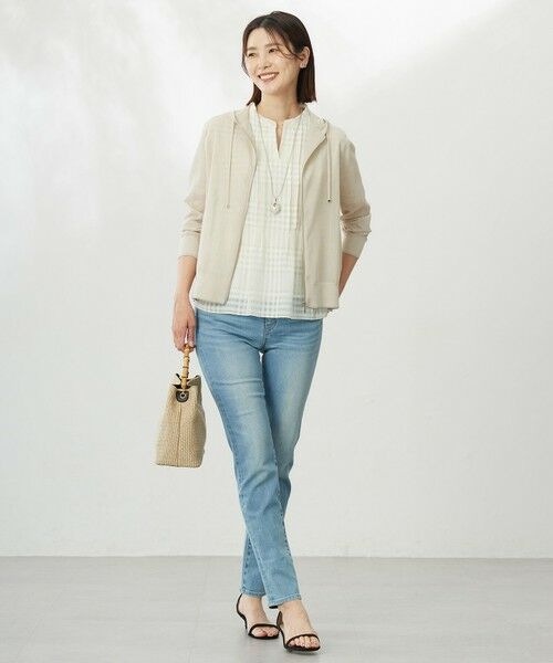 J.PRESS / ジェイプレス パーカー | 【WEB限定カラーあり・洗える】SHEER LIGHT KNIT ラメ パーカー | 詳細17