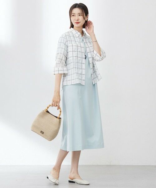 J.PRESS / ジェイプレス ロング・マキシ丈ワンピース | 【WEB限定カラーあり・洗える】コットンスムース ドルマンスリーブ ワンピース | 詳細10