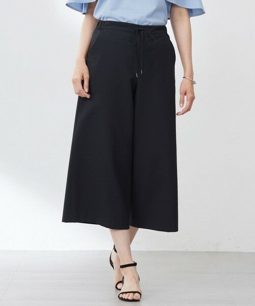 J.PRESS / ジェイプレス その他パンツ | 【洗える・吸水速乾】DRYライトサッカー クロップド パンツ(ネイビー系)