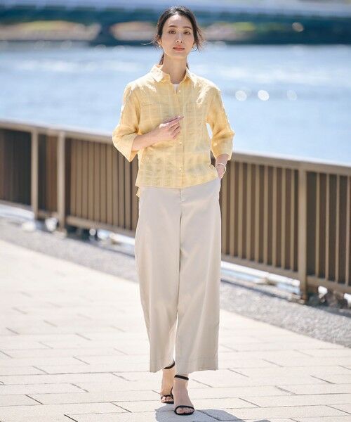 J.PRESS / ジェイプレス チノ・ワークパンツ | 【洗える・接触冷感・撥水・UVカット】タスランチノ パンツ | 詳細1