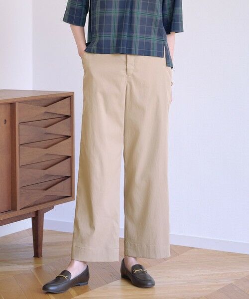 J.PRESS/ジェイプレス 【洗える・接触冷感・撥水・UVカット】タスランチノ パンツ キャメル系 7 J.PRESS/ジェイプレス 【洗える・接触冷感・撥水・UVカット】タスランチノ パンツ キャメル系 7