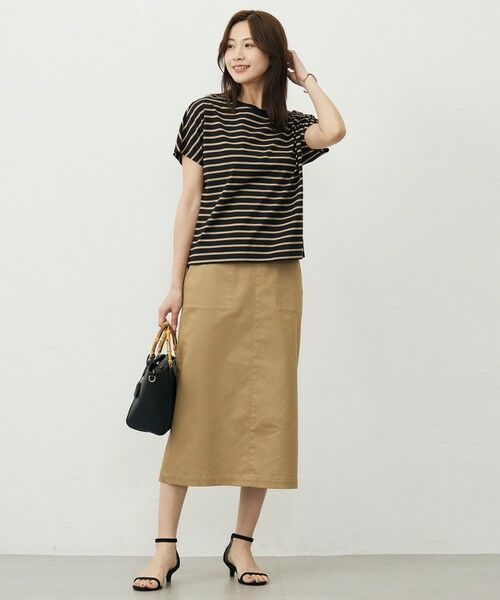 J.PRESS / ジェイプレス ミニ・ひざ丈スカート | 【洗える】シャンブレーサテン ナロー スカート | 詳細5