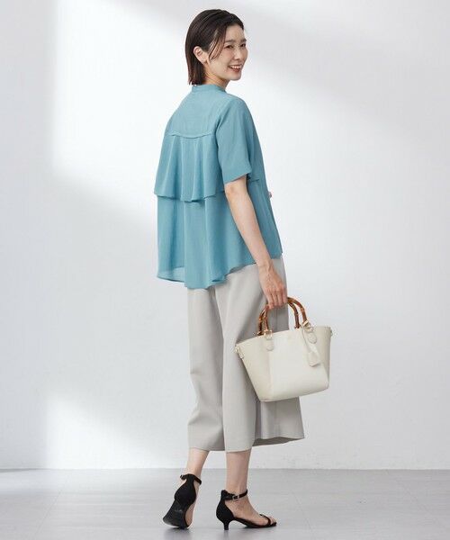 J.PRESS / ジェイプレス シャツ・ブラウス | 【WEB限定カラーあり・洗える・速乾・接触冷感】リライムライトローン バックフリル ブラウス | 詳細10