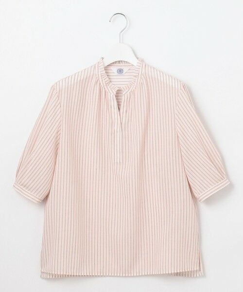 J.PRESS / ジェイプレス シャツ・ブラウス | 【洗える・接触冷感】ドビー強撚ストライプ スキッパー ブラウス | 詳細2