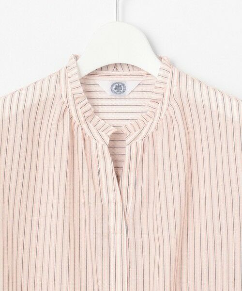 J.PRESS / ジェイプレス シャツ・ブラウス | 【洗える・接触冷感】ドビー強撚ストライプ スキッパー ブラウス | 詳細4