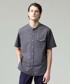 J.PRESS / ジェイプレス シャツ・ブラウス | 驚異的な機能性！【接触冷感 / UVカット / ストレッチ / 高通気性 / 防シワ】【MECHANICAL】ジャージーバンドカラー シャツ