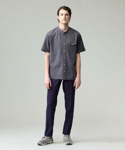 J.PRESS / ジェイプレス シャツ・ブラウス | 驚異的な機能性！【接触冷感 / UVカット / ストレッチ / 高通気性 / 防シワ】【MECHANICAL】ジャージーバンドカラー シャツ | 詳細1