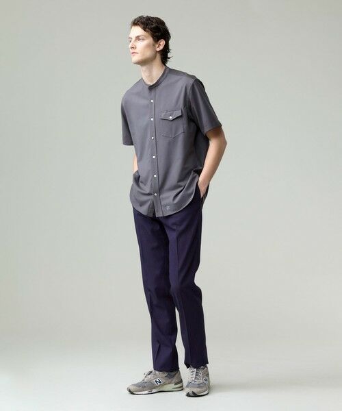 J.PRESS / ジェイプレス シャツ・ブラウス | 驚異的な機能性！【接触冷感 / UVカット / ストレッチ / 高通気性 / 防シワ】【MECHANICAL】ジャージーバンドカラー シャツ | 詳細3