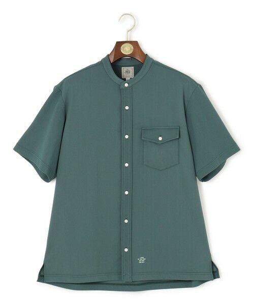J.PRESS/ジェイプレス 驚異的な機能性!【接触冷感 / UVカット / ストレッチ / 高通気性 / 防シワ】【MECHANICAL】ジャージーバンドカラー シャツ グリーン系 M J.PRESS/ジェイプレス 驚異的な機能性!【接触冷感 / UVカット / ストレッチ / 高通気性 / 防シワ】【MECHANICAL】ジャージーバンドカラー シャツ グリーン系 M