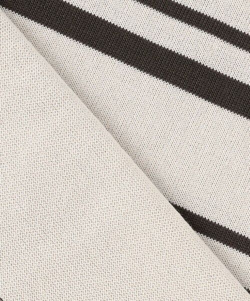 J.PRESS / ジェイプレス ニット・セーター | 【WEB限定カラーあり・洗える・抗菌防臭】COTTON POLYESTER ボーダー 襟付き ニット | 詳細8