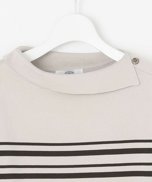 J.PRESS / ジェイプレス ニット・セーター | 【WEB限定カラーあり・洗える・抗菌防臭】COTTON POLYESTER ボーダー 襟付き ニット | 詳細5