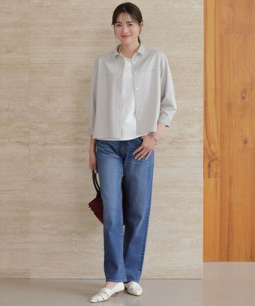 J.PRESS / ジェイプレス デニムパンツ | 【洗える】BASIC STRETCH DENIM ボーイフィット デニム | 詳細30