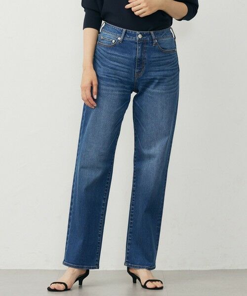 J.PRESS/ジェイプレス 【洗える】BASIC STRETCH DENIM ボーイフィット デニム ユーズド系 9 J.PRESS/ジェイプレス 【洗える】BASIC STRETCH DENIM ボーイフィット デニム ユーズド系 9
