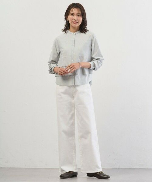 J.PRESS / ジェイプレス デニムパンツ | 【洗える】BASIC STRETCH DENIM ワイド ストレート デニム | 詳細2