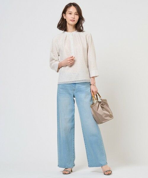 J.PRESS / ジェイプレス デニムパンツ | 【洗える】BASIC STRETCH DENIM ワイド ストレート デニム | 詳細28