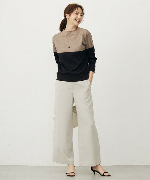 J.PRESS / ジェイプレス その他パンツ | 【洗える・吸水速乾・接触冷感・セットアップ対応】Light ジョーゼット ワイド パンツ | 詳細6