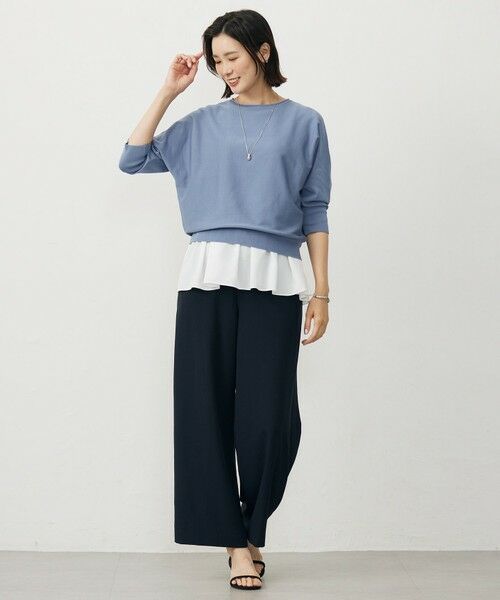 J.PRESS / ジェイプレス その他パンツ | 【洗える・吸水速乾・接触冷感・セットアップ対応】Light ジョーゼット ワイド パンツ | 詳細13