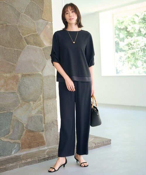 J.PRESS / ジェイプレス その他パンツ | 【洗える・吸水速乾・接触冷感・セットアップ対応】Light ジョーゼット ワイド パンツ | 詳細10