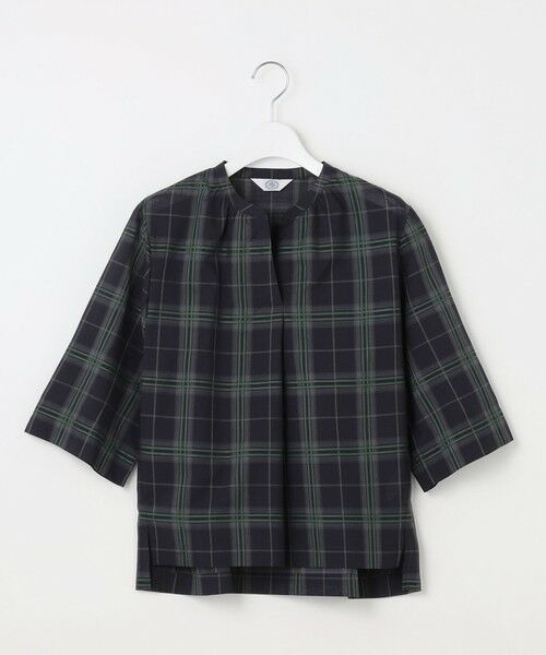 J.PRESS / ジェイプレス シャツ・ブラウス | 【WEB限定カラーあり・洗える】SOFT SHEER チェック キーネック ブラウス | 詳細7