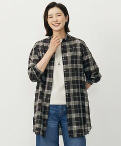 J.PRESS / ジェイプレス シャツ・ブラウス | 【WEB限定カラーあり・洗える】SOFT SHEER チェック ロング シャツ