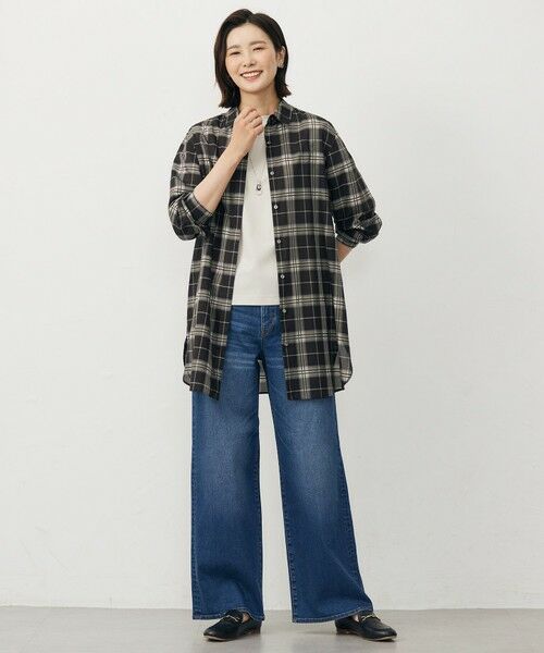 J.PRESS / ジェイプレス シャツ・ブラウス | 【WEB限定カラーあり・洗える】SOFT SHEER チェック ロング シャツ | 詳細10