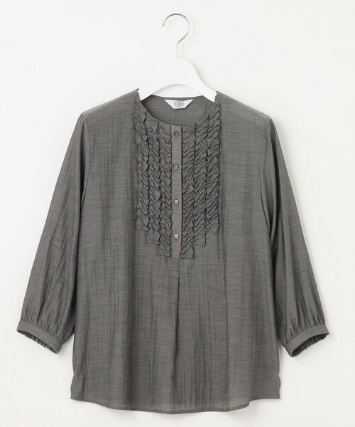 J.PRESS / ジェイプレス シャツ・ブラウス | 【洗える・速乾・接触冷感】リライムライトローン フリル ブラウス | 詳細2