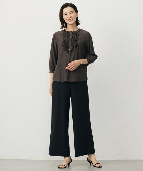 J.PRESS / ジェイプレス シャツ・ブラウス | 【洗える・速乾・接触冷感】リライムライトローン フリル ブラウス | 詳細10