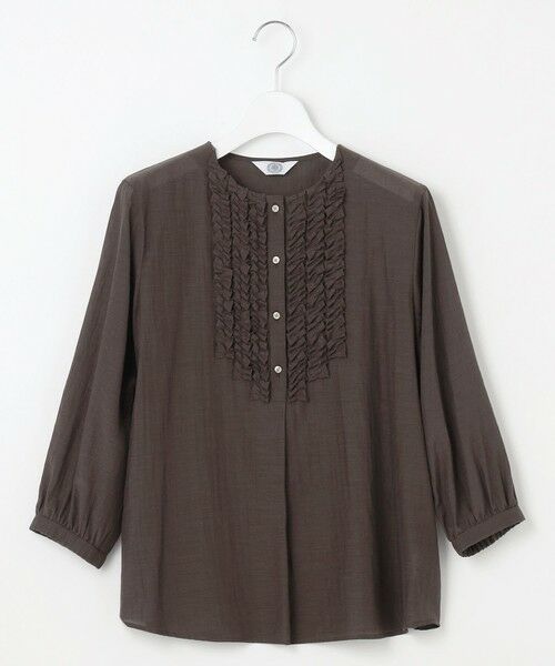 J.PRESS / ジェイプレス シャツ・ブラウス | 【洗える・速乾・接触冷感】リライムライトローン フリル ブラウス | 詳細11