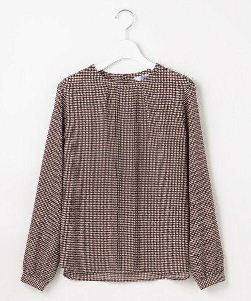 J.PRESS / ジェイプレス シャツ・ブラウス | デシンハウンドトゥースプリント ブラウス | 詳細7