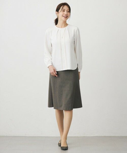 J.PRESS / ジェイプレス シャツ・ブラウス | ヌーディスバックサテン ブラウス | 詳細3