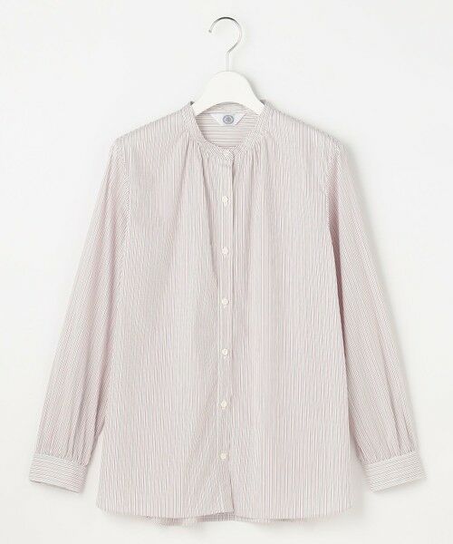 J.PRESS / ジェイプレス シャツ・ブラウス | BEZ ドビーストライプ バンドカラー ブラウス | 詳細7