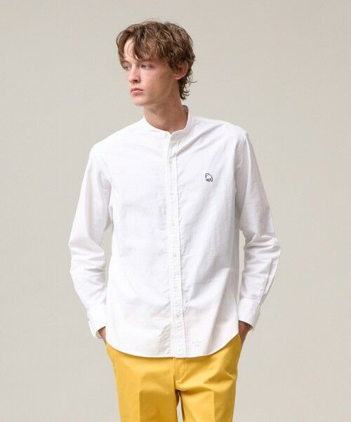 J.PRESS/ジェイプレス このさりげなさが大人気【IVY COLLECTION】【UNISEX】バックブルオックスガーメントダイ シャツ ホワイト系 L J.PRESS/ジェイプレス このさりげなさが大人気【IVY COLLECTION】【UNISEX】バックブルオックスガーメントダイ シャツ ホワイト系 L