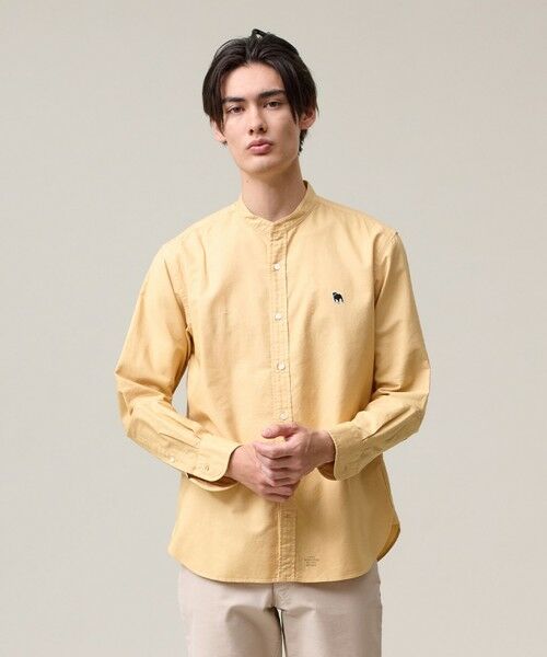 J.PRESS/ジェイプレス このさりげなさが大人気【IVY COLLECTION】【UNISEX】バックブルオックスガーメントダイ シャツ イエロー系 XL J.PRESS/ジェイプレス このさりげなさが大人気【IVY COLLECTION】【UNISEX】バックブルオックスガーメントダイ シャツ イエロー系 XL