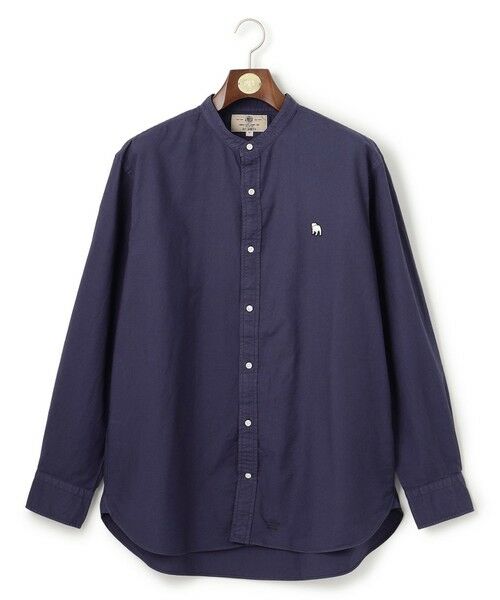 J.PRESS/ジェイプレス 【KING SIZE】【IVY COLLECTION】バックブルオックスガーメントダイ シャツ ネイビー系 5L J.PRESS/ジェイプレス 【KING SIZE】【IVY COLLECTION】バックブルオックスガーメントダイ シャツ ネイビー系 5L