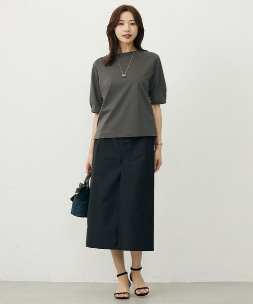 J.PRESS / ジェイプレス カットソー | 【洗える・抗菌防臭・接触冷感・吸水速乾】ドライポンチ モックネック カットソー | 詳細4