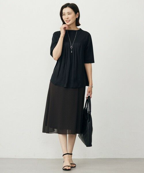 J.PRESS / ジェイプレス カットソー | 【洗える・抗菌防臭・接触冷感・吸水速乾】ドライポンチ フレア カットソー | 詳細5