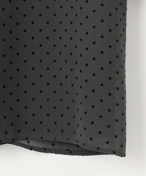 J.PRESS / ジェイプレス カットソー | 【洗える】ドットフロッキープリント フレア カットソー | 詳細9