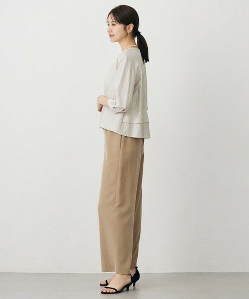 J.PRESS / ジェイプレス カットソー | ストライプジャージー バックペプラム カットソー | 詳細2