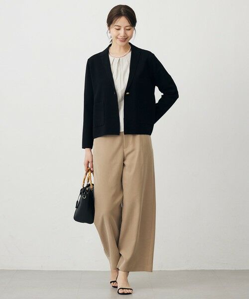 J.PRESS / ジェイプレス カットソー | ストライプジャージー バックペプラム カットソー | 詳細3