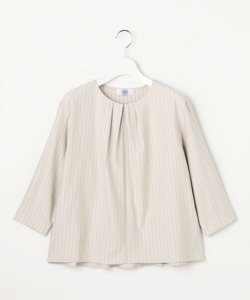 J.PRESS / ジェイプレス カットソー | ストライプジャージー バックペプラム カットソー | 詳細4