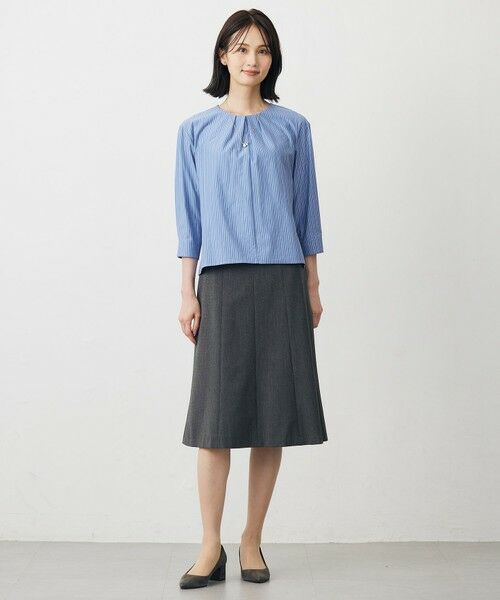 J.PRESS / ジェイプレス カットソー | ストライプジャージー バックペプラム カットソー | 詳細13