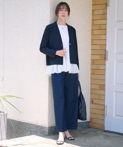 J.PRESS / ジェイプレス カットソー | 【WEB限定カラーあり】レイヤードジャージー フレア カットソー | 詳細5