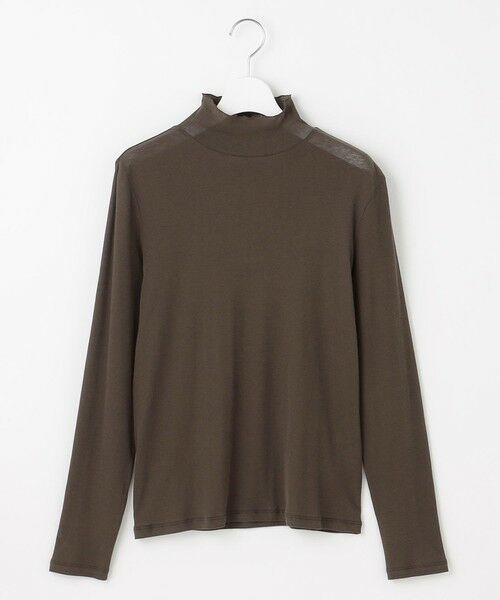 J.PRESS / ジェイプレス カットソー | 【WEB限定】シアーストレッチフライス メローネック シアー カットソー(【WEB限定】ダークブラウン系)