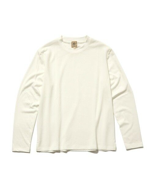 J.PRESS/ジェイプレス 【UVカット / 接触冷感 / 吸水速乾】【J.PRESS PREMIUM JERSEY】無地 ロングスリーブTシャツ ホワイト系 L J.PRESS/ジェイプレス 【UVカット / 接触冷感 / 吸水速乾】【J.PRESS PREMIUM JERSEY】無地 ロングスリーブTシャツ ホワイト系 L